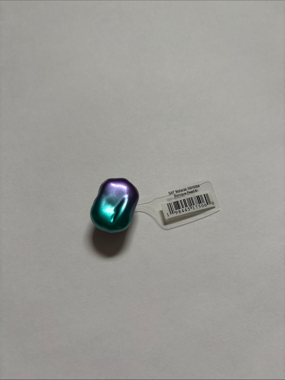 Iridescent Teal to Purple Baroque Pearl Croc Jibbitz Charm